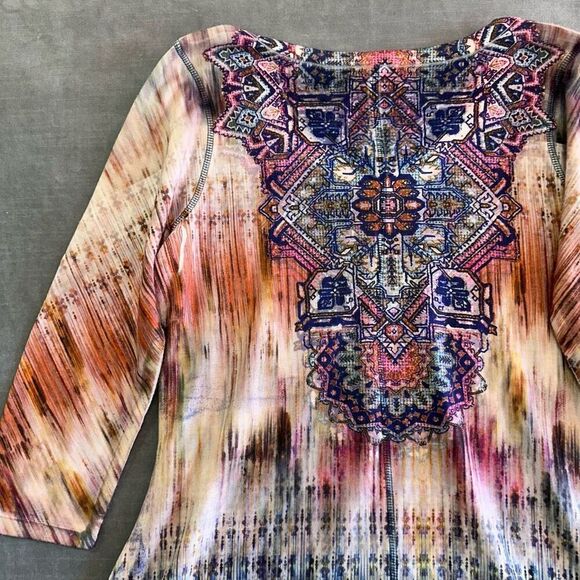 Unity World Wear‎ Women’s S Paisley Tie Dye Boho Lagenlook Artsy - Picture 5 of 8